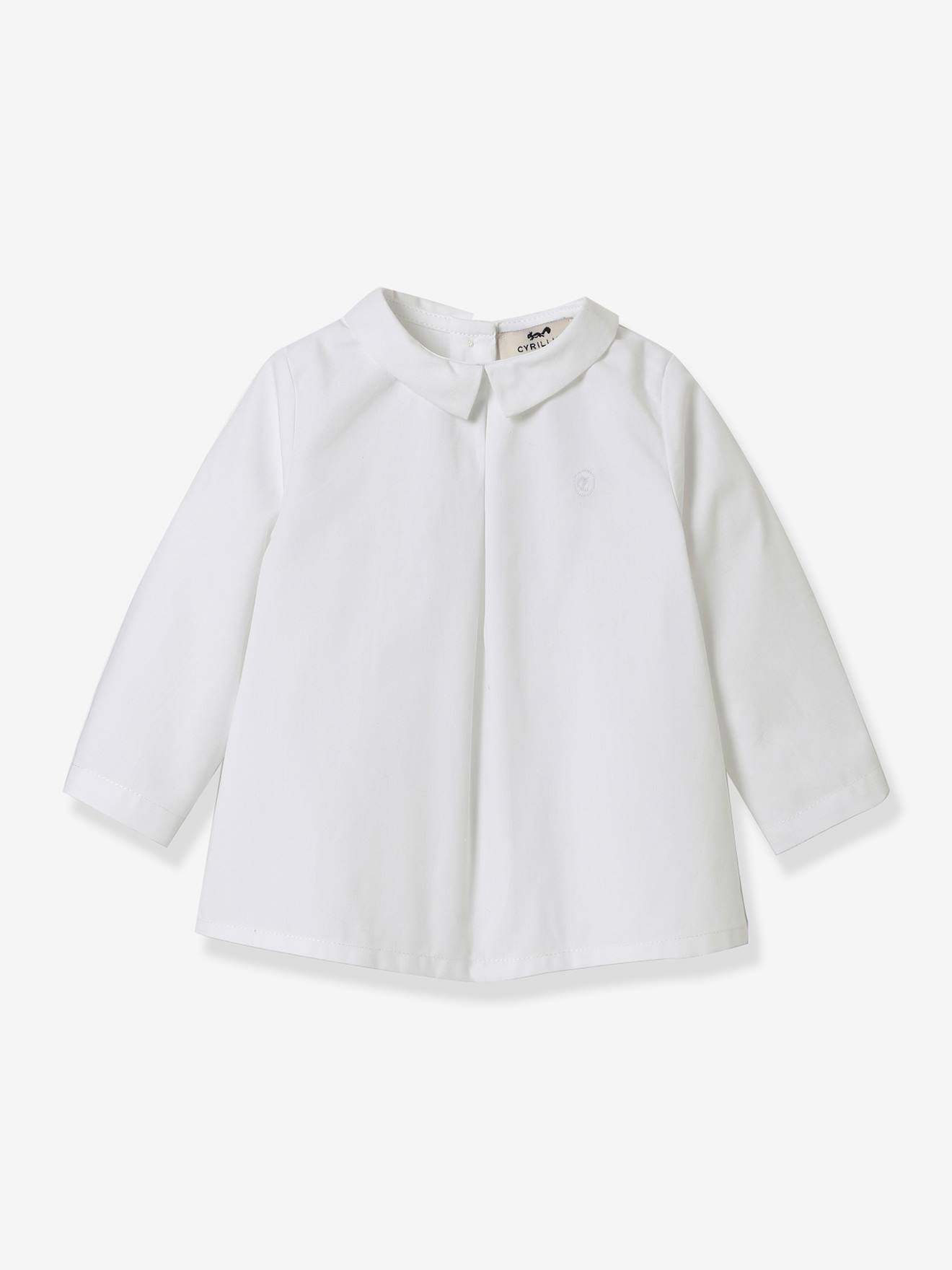 Camisa infantil Mac Milan CYRILLUS com gola, branca
