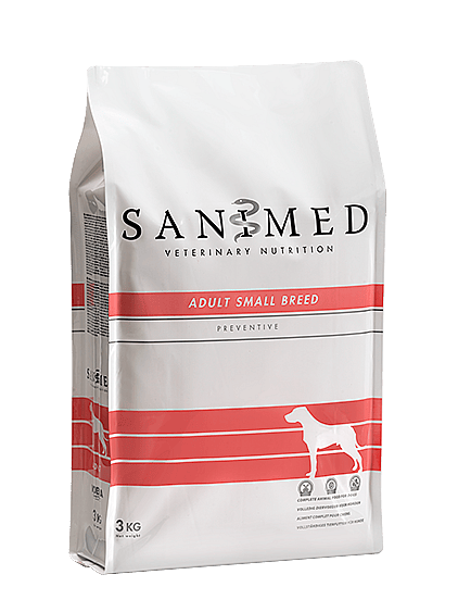 Sanimed Adult Small Breed Hondenvoer 3 kg: Klein formaat brokjes - Kleine honden - Volledig diervoeder | 12139