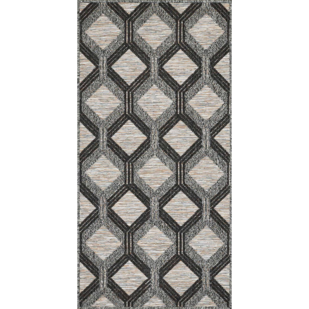 Tapis intérieur extérieur gris acapulco 1686 70 x 140 cm