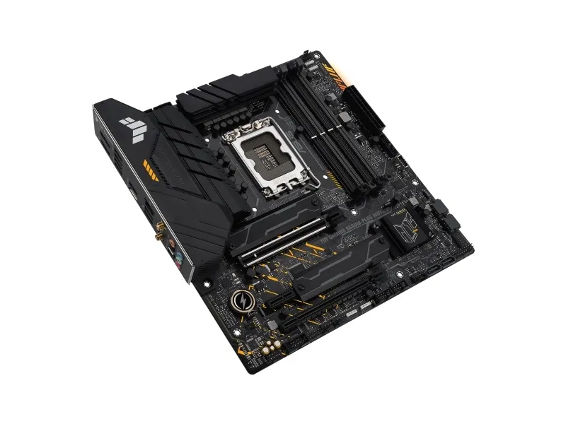 ASUS TUF GAMING B660M-PLUS WIFI - Bundkort - micro ATX - LGA1700 sokkel - B660 Chipset - USB-C Gen 2x2, USB 3.2 Gen 1, USB 3.2 Gen 2, USB-C Gen1 - 2.5 Gigabit LAN, Wi-Fi 6, Bluetooth - onboard grafik (CPU påkrævet) - HD Audio (8-kanaler)