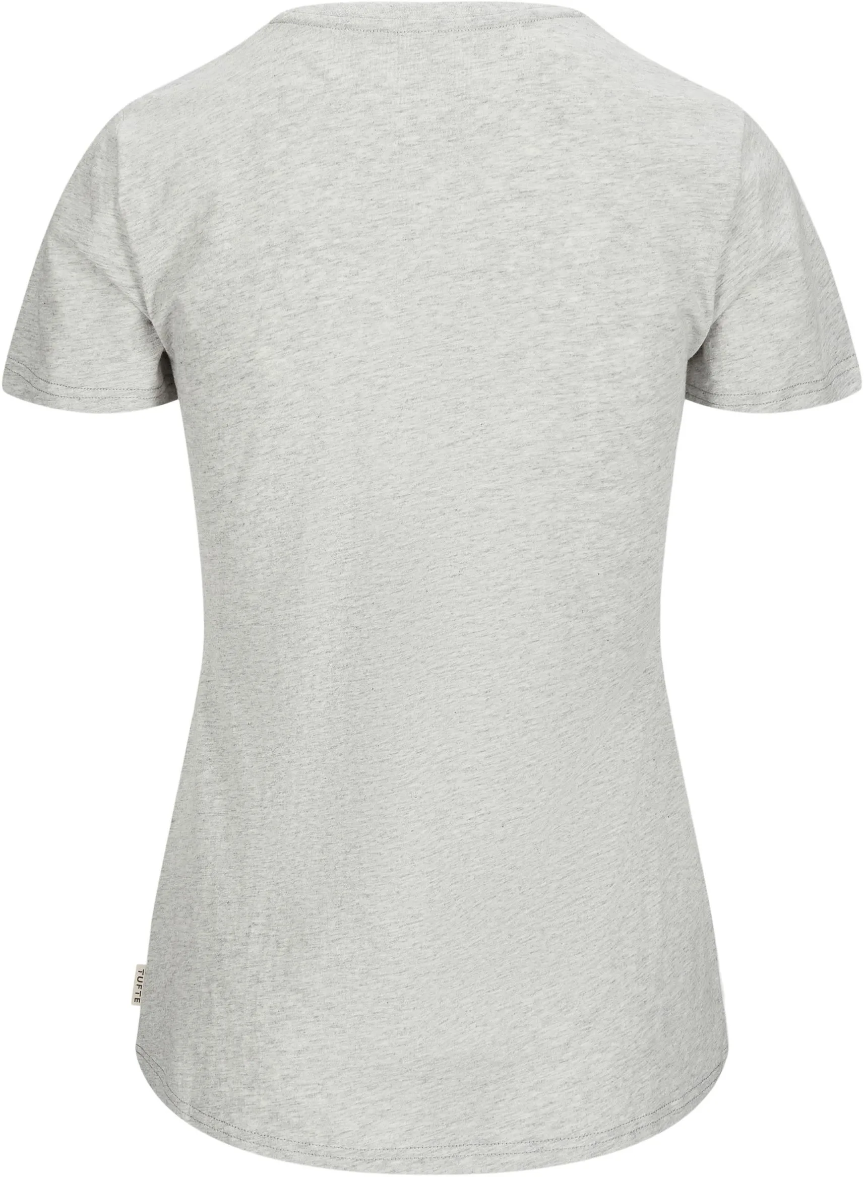 Tufte Wear W Eco Brand Tee Light Grey Melange