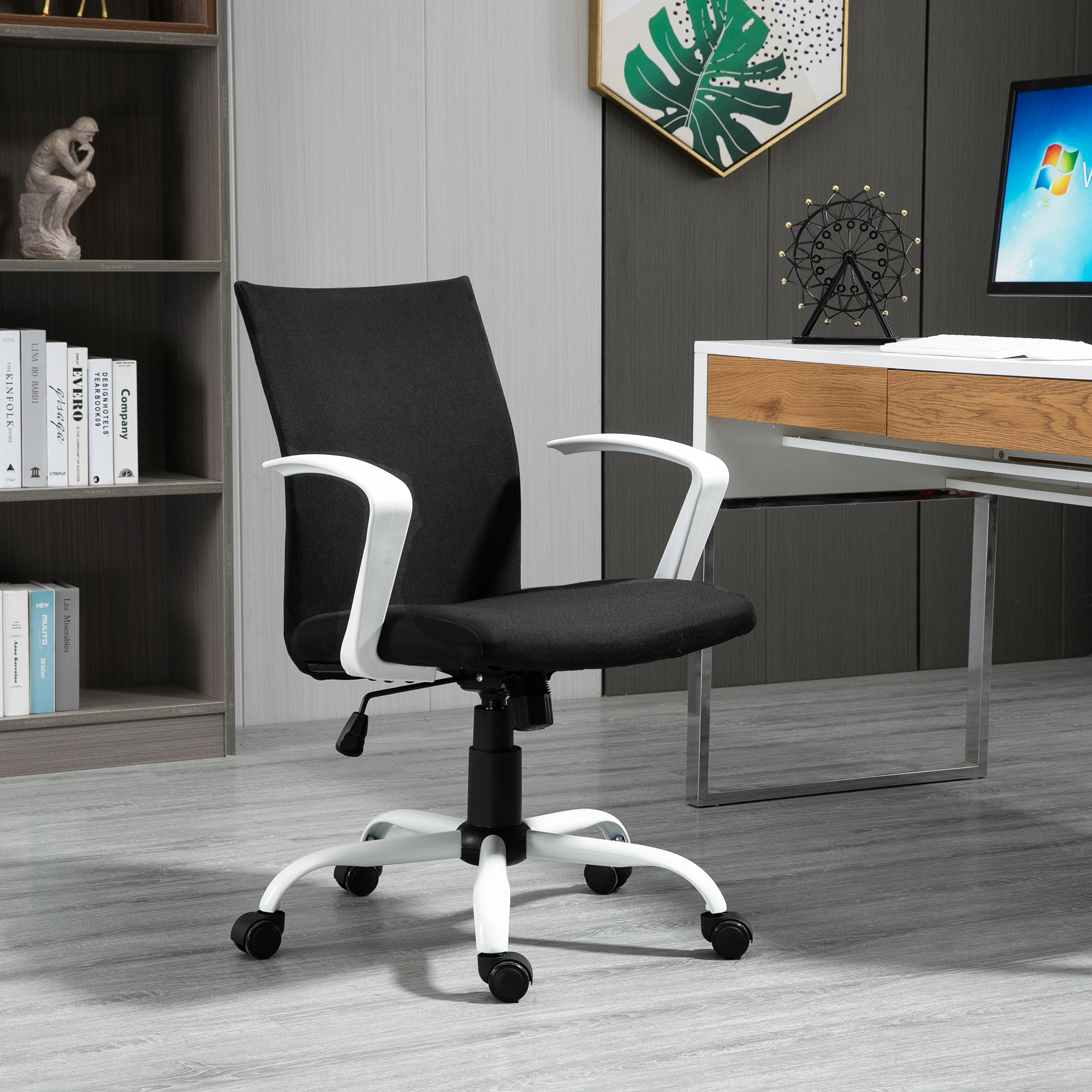 Vinsetto Bürostuhl höhenverstellbar 61 x 61 x 89-99 cm (BxTxH)