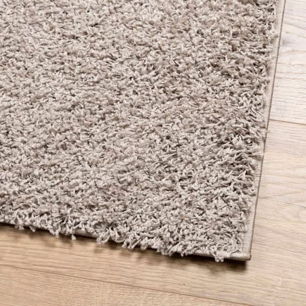 vidaXL Tykt teppe PAMPLONA høy luv moderne beige 80x150 cm