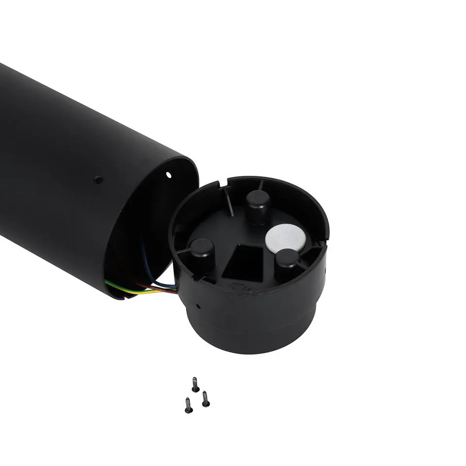 Qazqa staande buitenlampen huma zwart e27