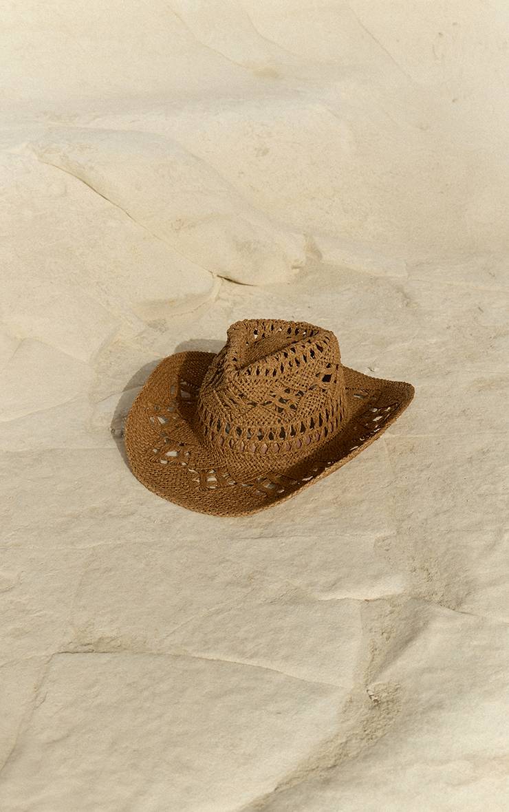 Naturel Chapeau De Cowboy En Raphia