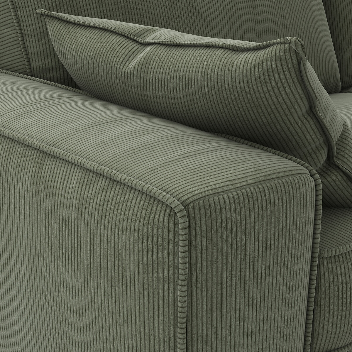 LA REDOUTE INTERIEURS<br>Sofá-cama em veludo cotelê fino, espuma, Cecilia