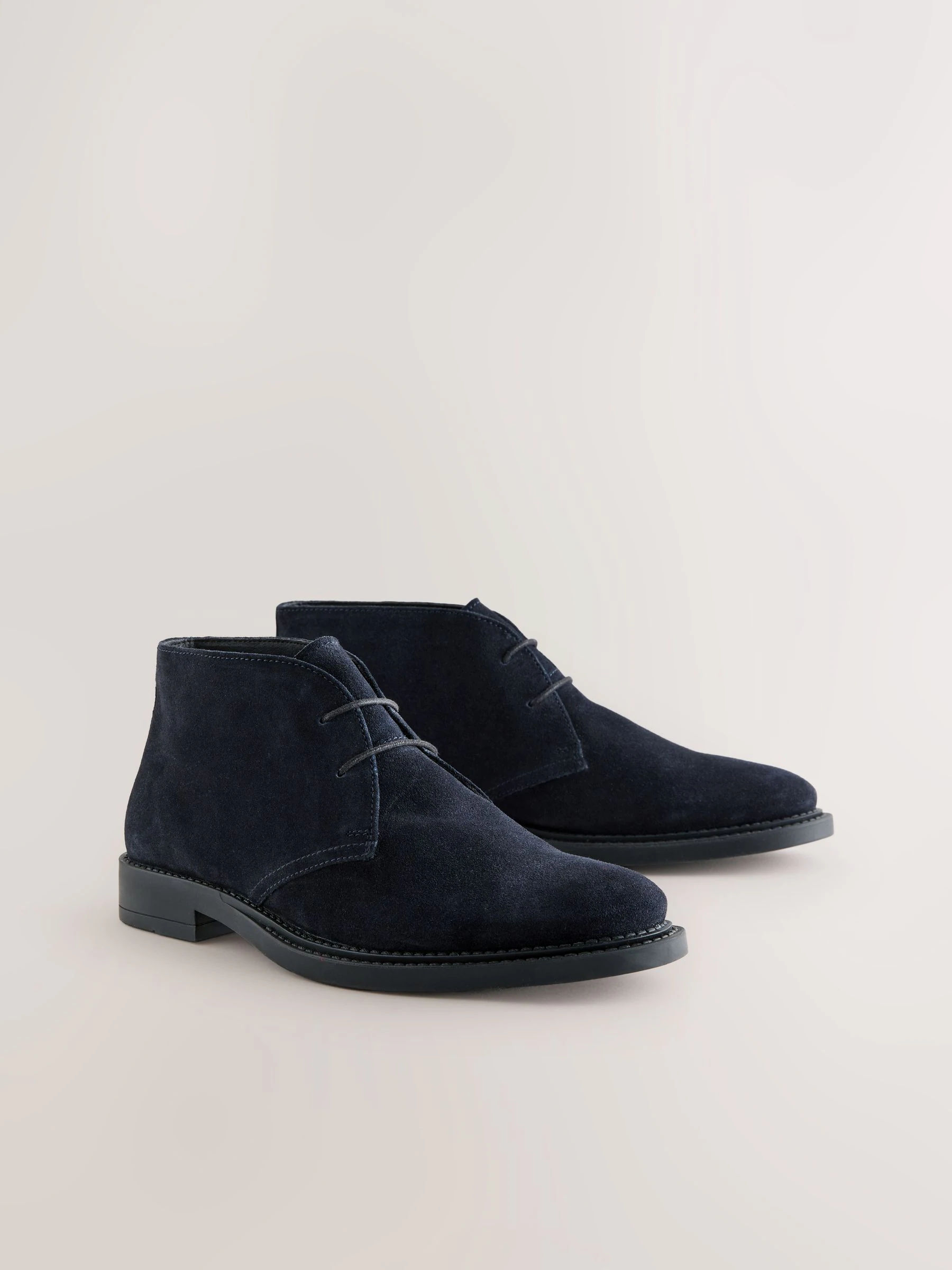 Marineblauw - Smart Suede Chukka Boots