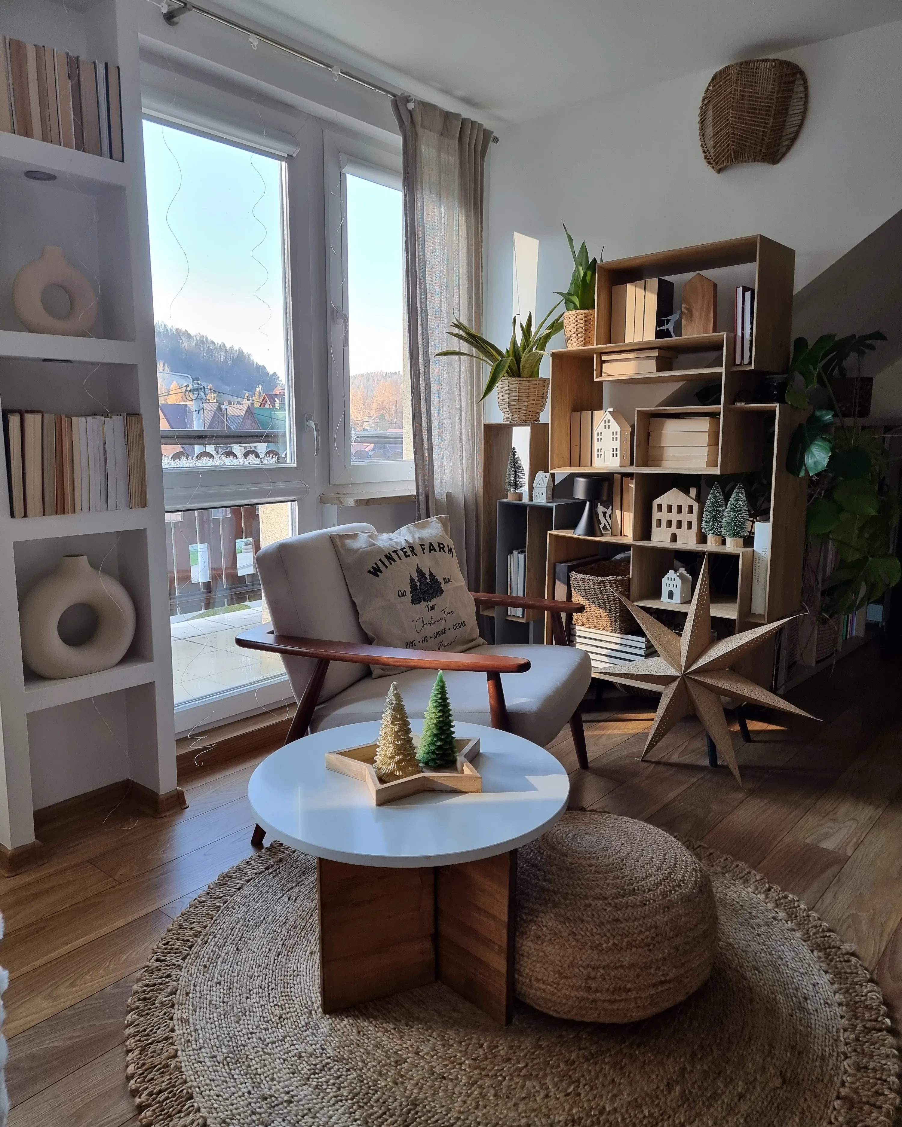 Vloerkleed ERENCE Beige ø 140 cm