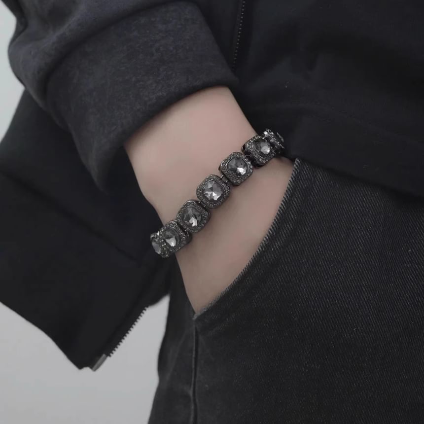 Lilafey - Ketting / Armband met Strass-legering