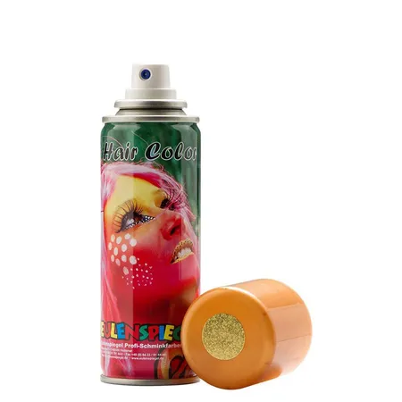 Eulenspiegel Glitzer Haarspray Gold, 125ml