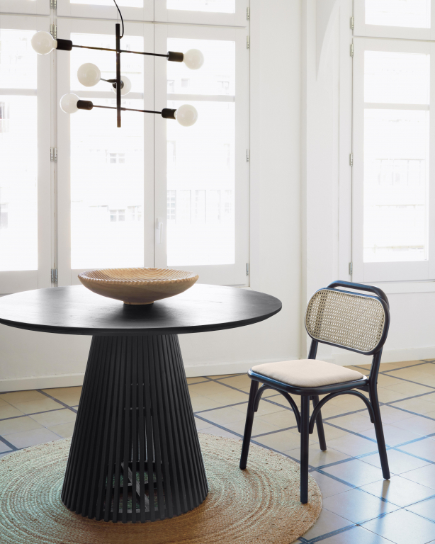 Kave Home Jeanette tafel eettafel 120 zwart