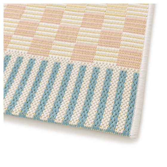 Tapis d'intérieur ou d'extérieur - aglaé - pastel multicolore - 120 x 170 cm
