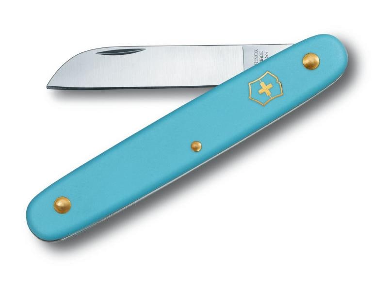 Victorinox Blumenmesser 55 mm hellblau Ideal für Gärtner und Floristen