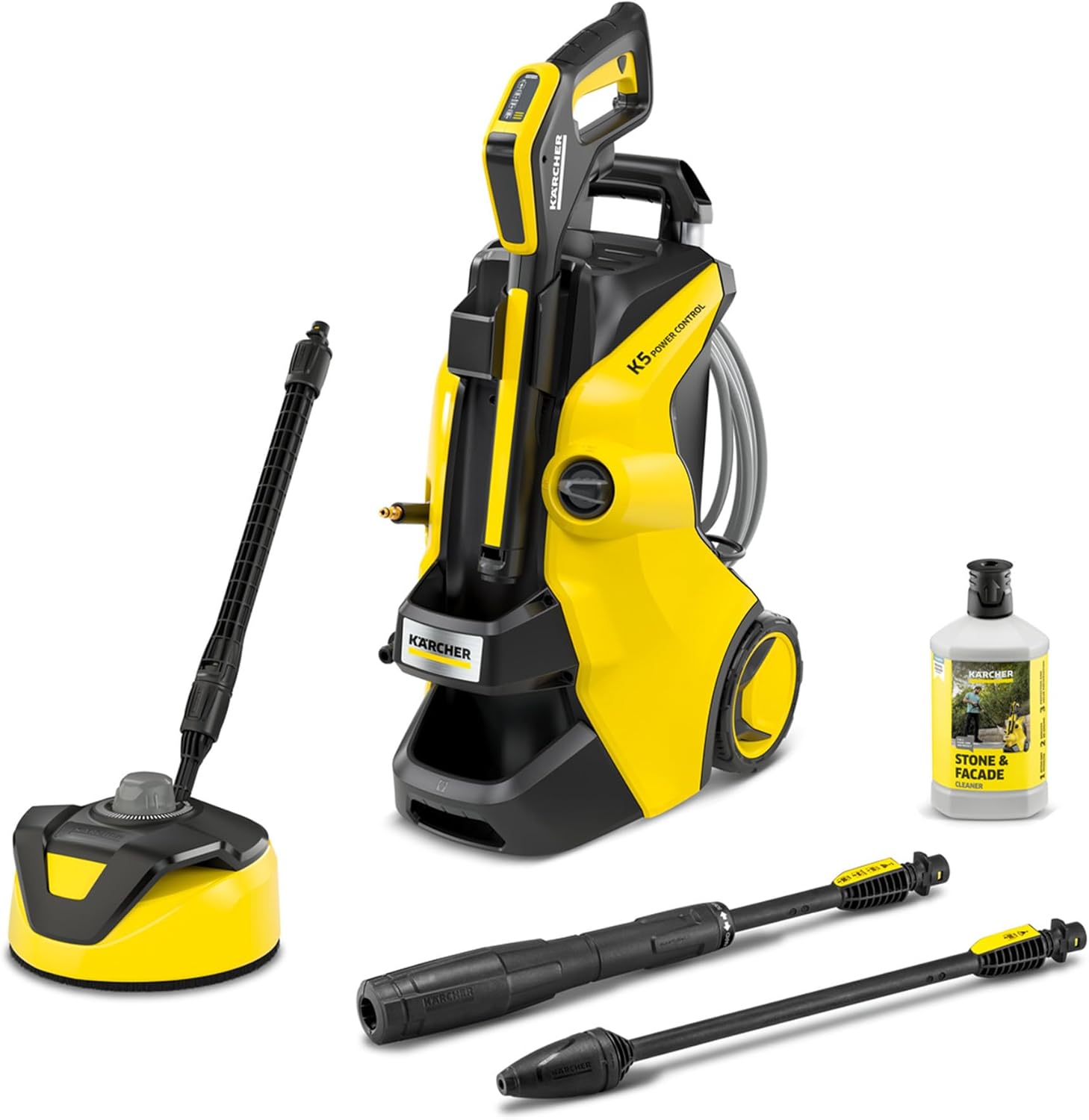Kärcher Hochdruckreiniger K 5 Power Control Flex Home, Druck: max. 145 bar, Fördermenge: 500 l/h, Fläche: 40 m²/h, Wasserfilter, Gewicht: 13 kg, Hochdruckpistole, Dreckfräser, Strahlrohr, Home Kit