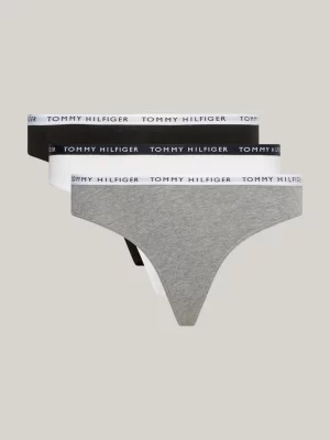 Conjunto de 3 tangas com cós estampado
