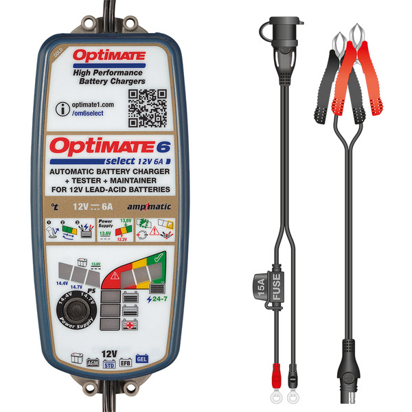 TecMate - Chargeur de batterie Optimate 6 Select TM370