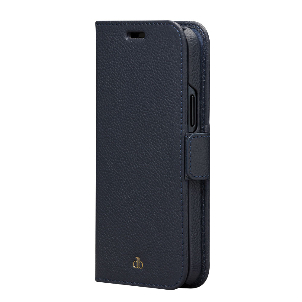 iPhone 12 / iPhone 12 Pro 2in1 Book Cover Echtleder Tasche mit RFID Schutz New York (NY61PABL5571) - Pacific Blue