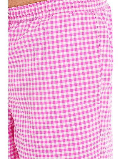 Wresh Pink and White Men's Swim Shorts