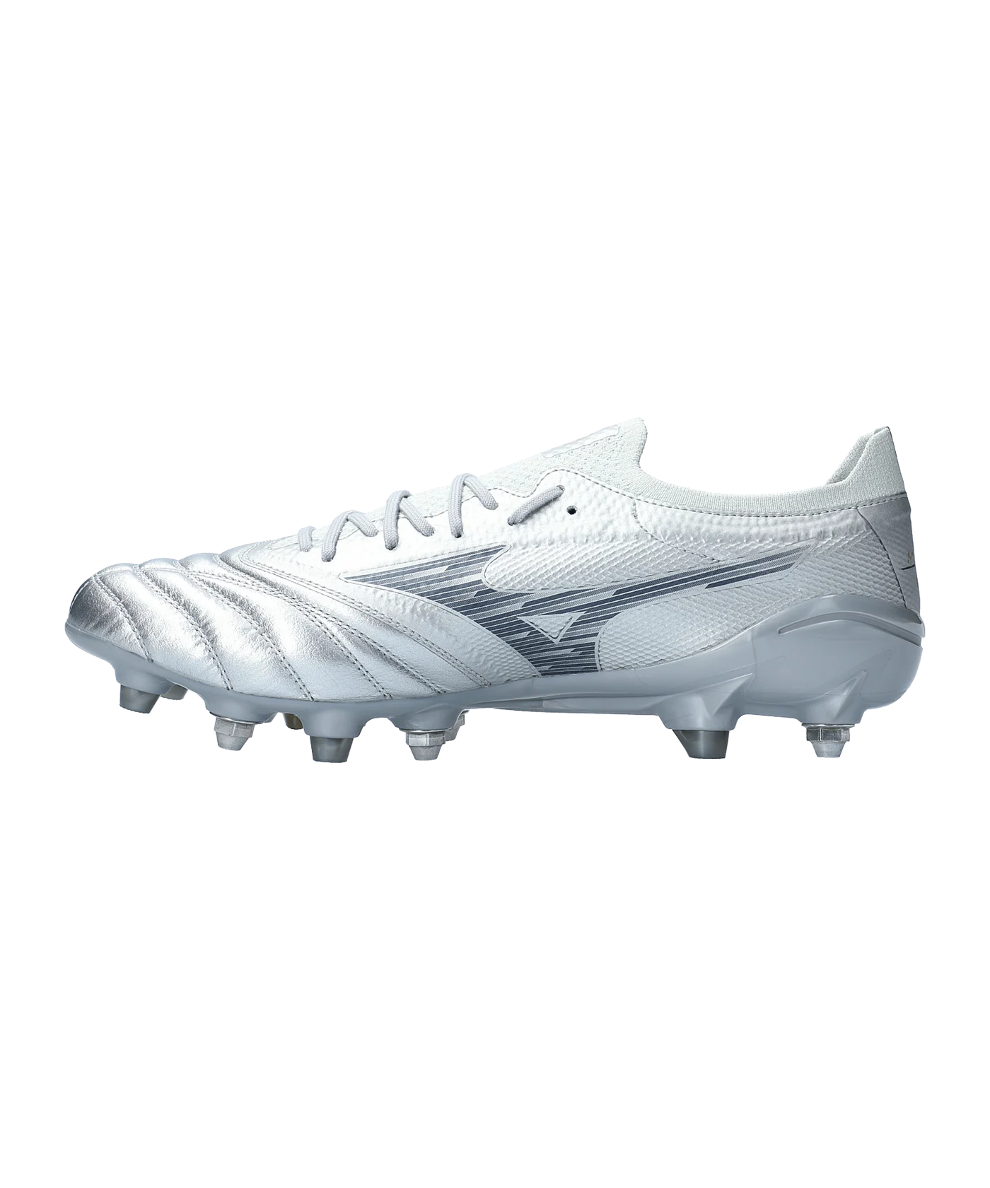 Mizuno Morelia Neo Beta Elite Mix SG Platinum Silver Silber F04