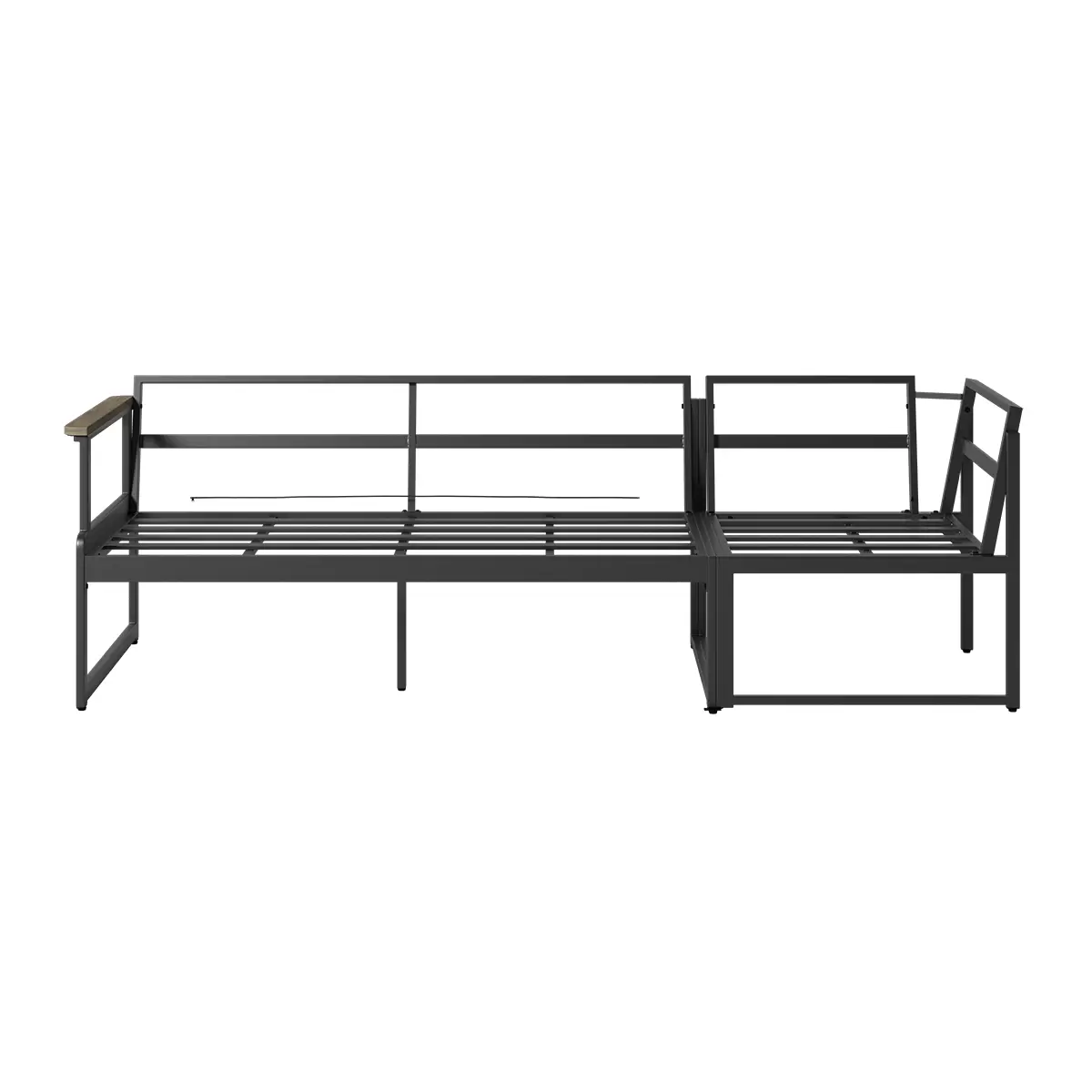 Beldano Loungegarnitur Barletta 2-teilig grau,natur