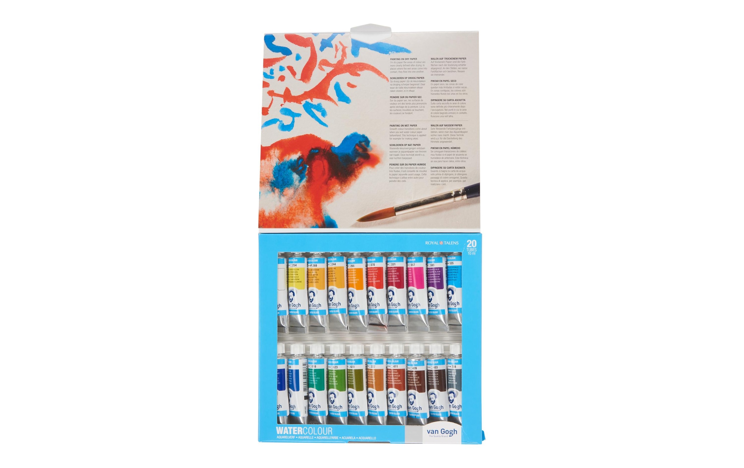 Aquarellfarbe »Van Gogh Malkasten 20er-Set, Mehrfarbig« Set, 20 Stk. tlg.