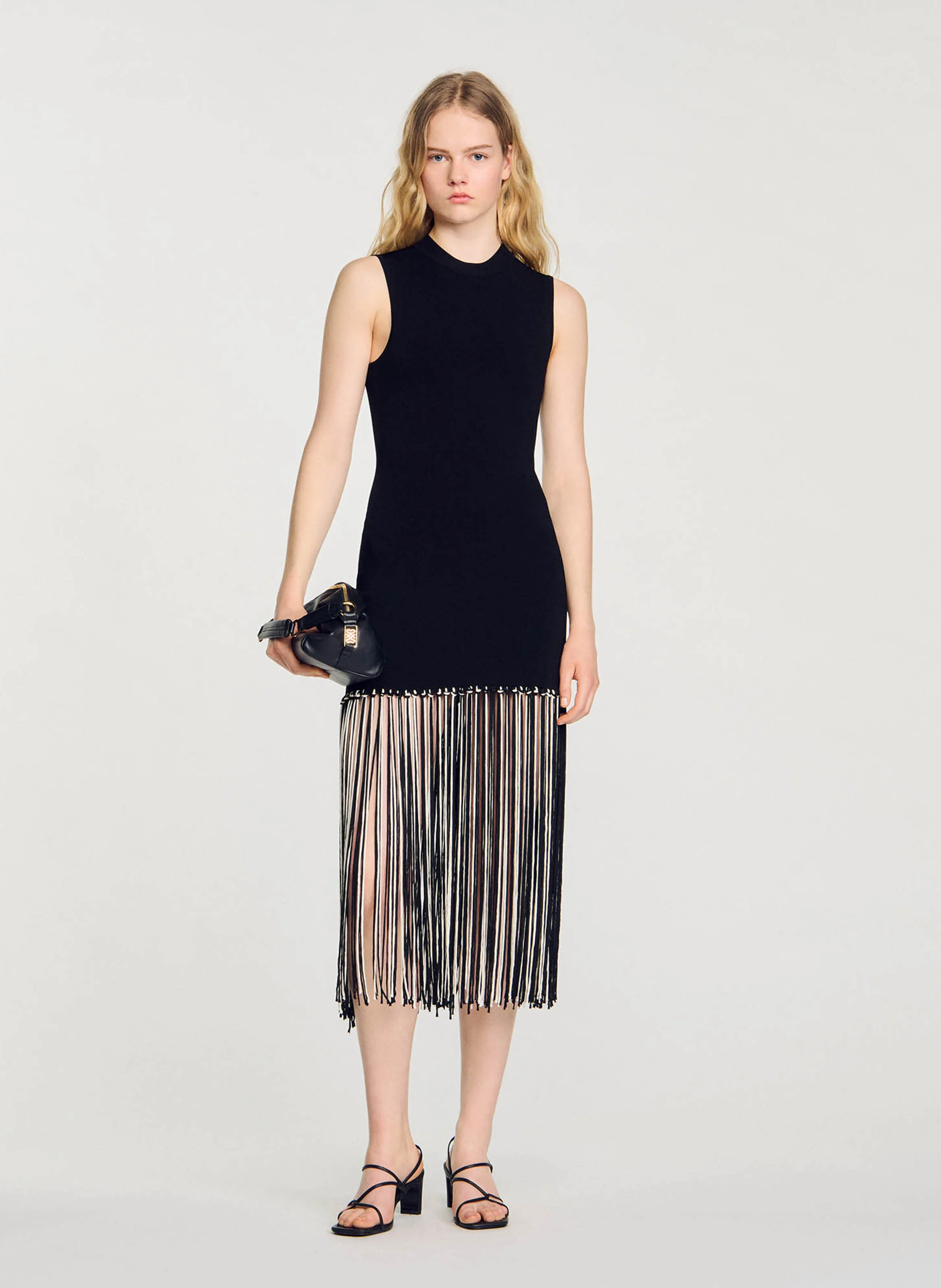 Robe moulante col montant | Multicolore