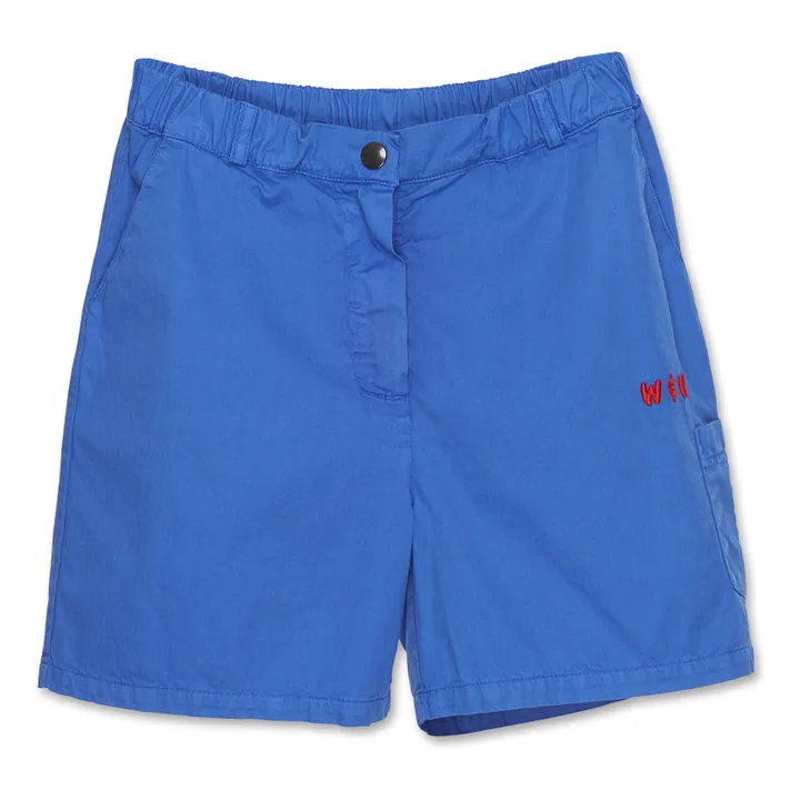 Wander & Wonder Short Cargo Coton Bio | Bleu