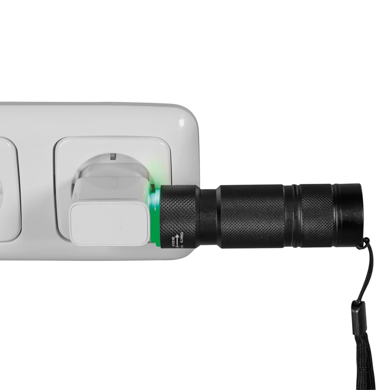 MAXXMEE Power-Taschenlampe 3,7V schwarz 1800mAh