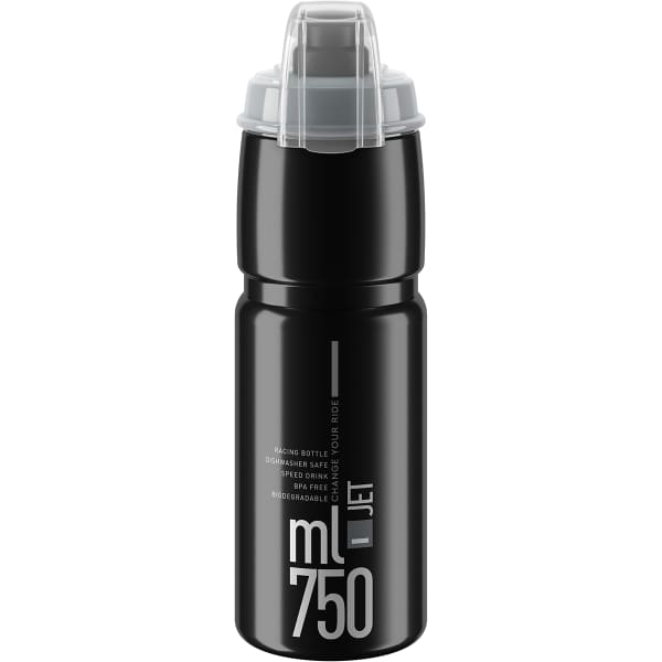 Bidon vélo ELITE JET PLUS 750ML BLACK