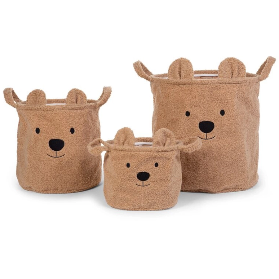 CHILDHOME Teddy Korb 30 x 30 x 30 cm beige