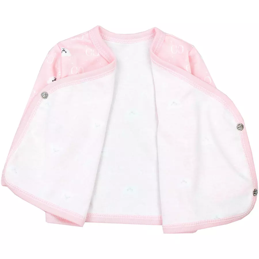 TupTam Baby Mädchen Langarm Wickelshirt 5er Set rosa Modell 1