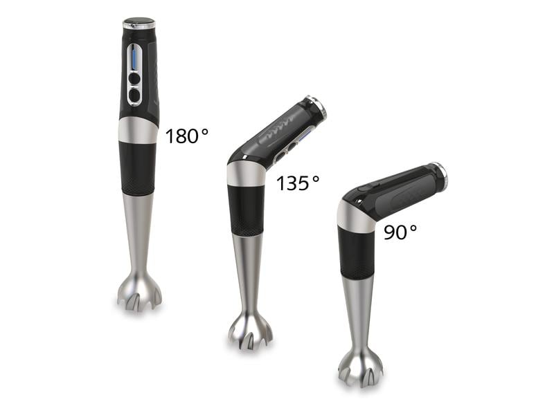 Koenig Stabmixer B04117 Schwarz/Silber Kabelloses Stabmixer-Set