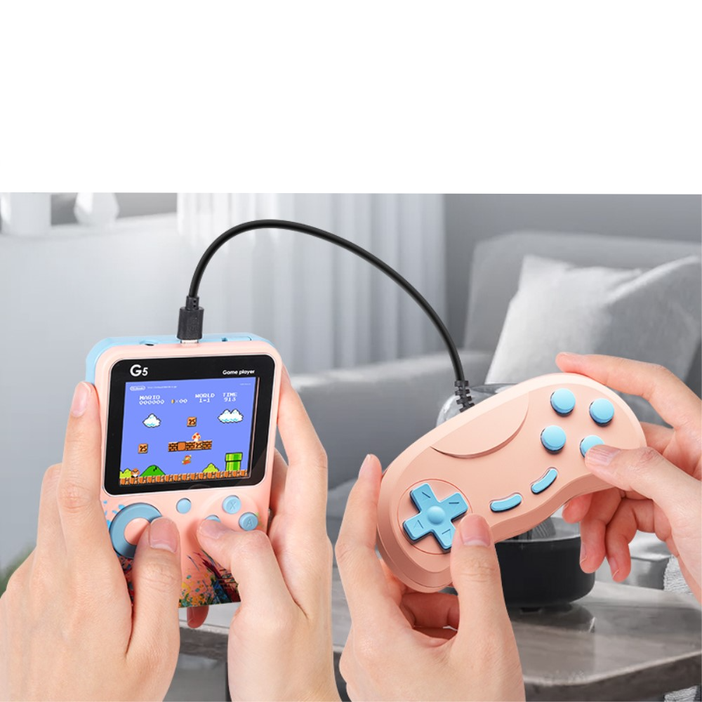 2in1 Mini Handheld Entertainment System Retro Spiele-Konsole mit 500 integrierten Spielen 3.0