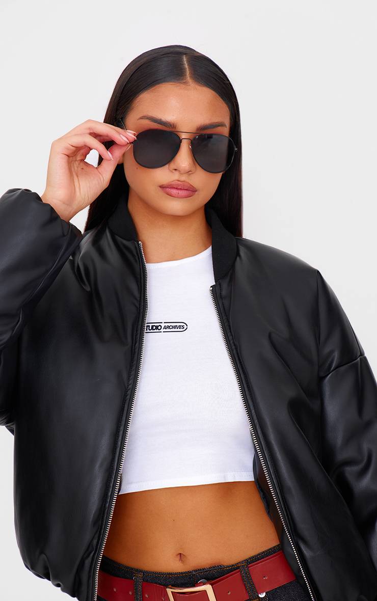 Lunettes De Soleil Aviateur En Métal