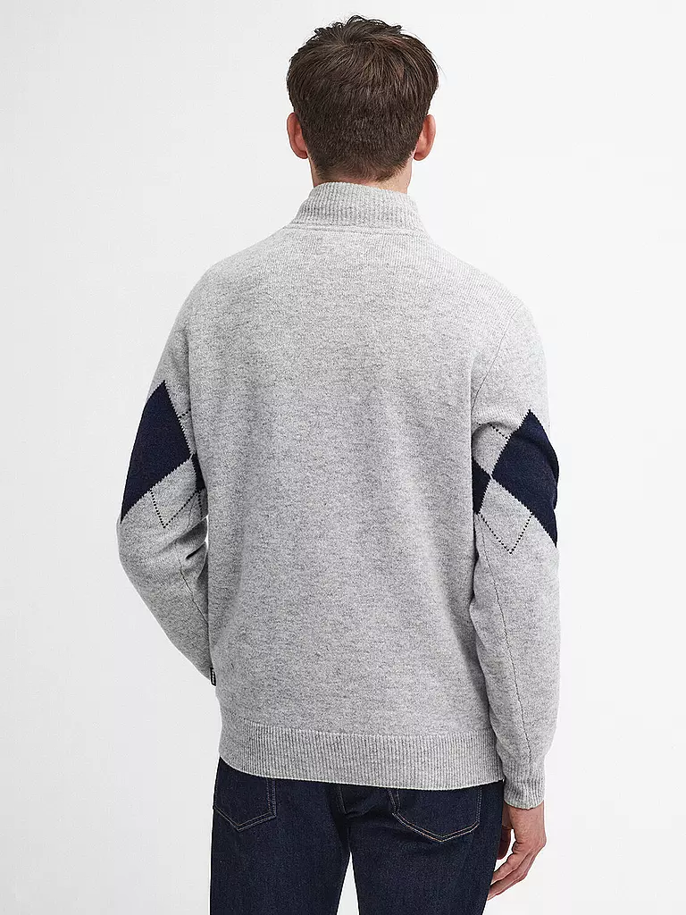 BARBOUR Troyer Pullover HARTFIELD hellgrau