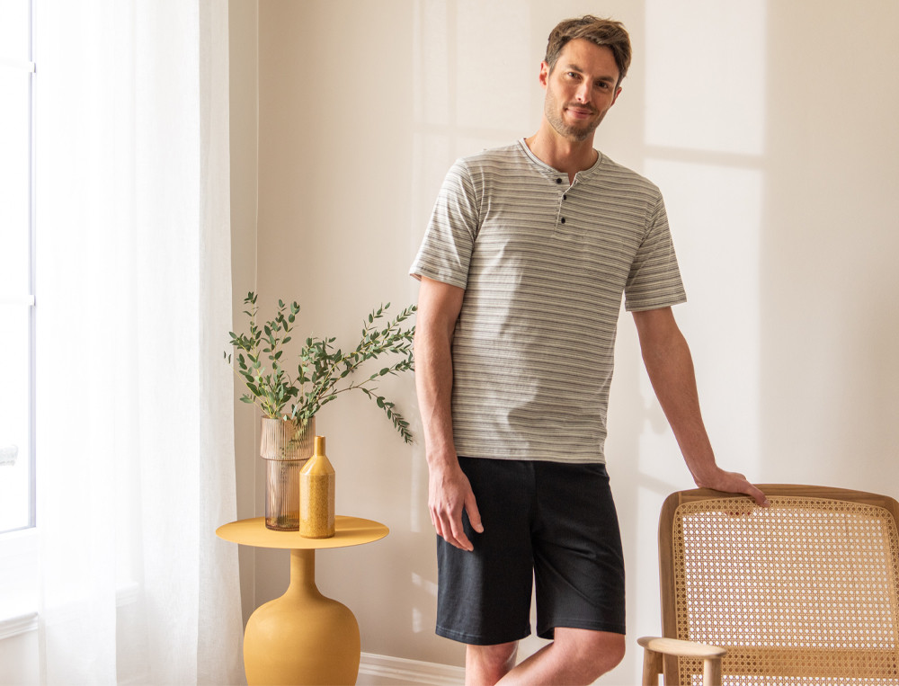 Pyjama short homme-Courmayeur