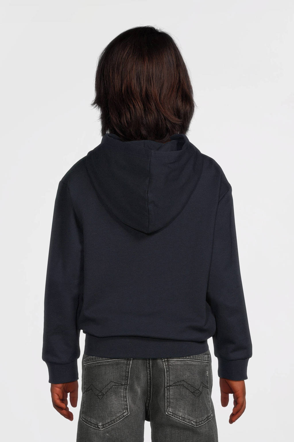 NAME IT hoodie NKMVUGO met printopdruk donkerblauw
