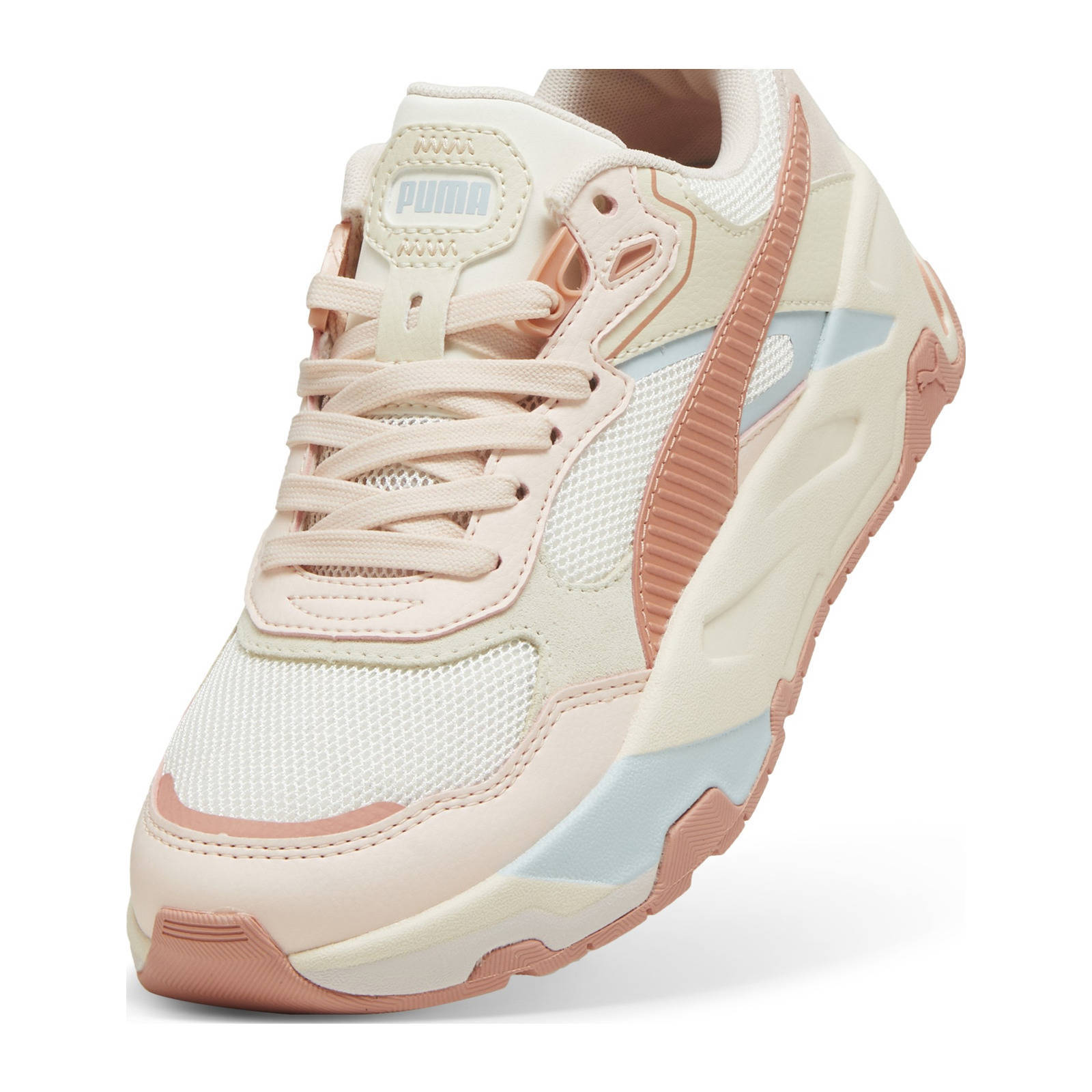 Puma Trinity  sneakers ecru/oker/koraalrood