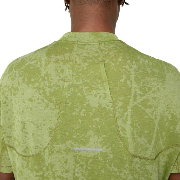 Asics Herre T-shirts Metarun Pattern 1/2 Zip SS Top Grøn