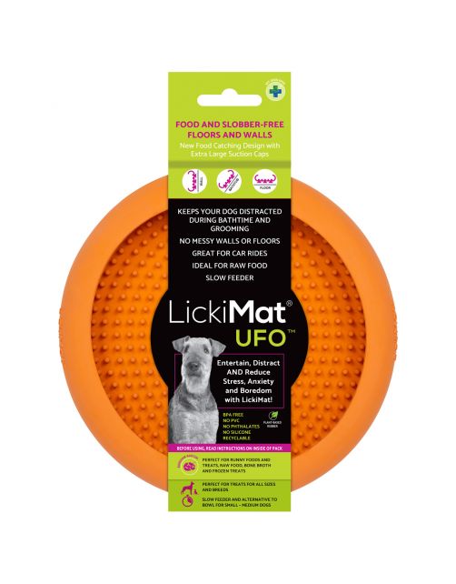 Lickimat Ufo - Anti-Slip Slowfeeder Voermat Ø18x4 cm - Hondenvoerbak