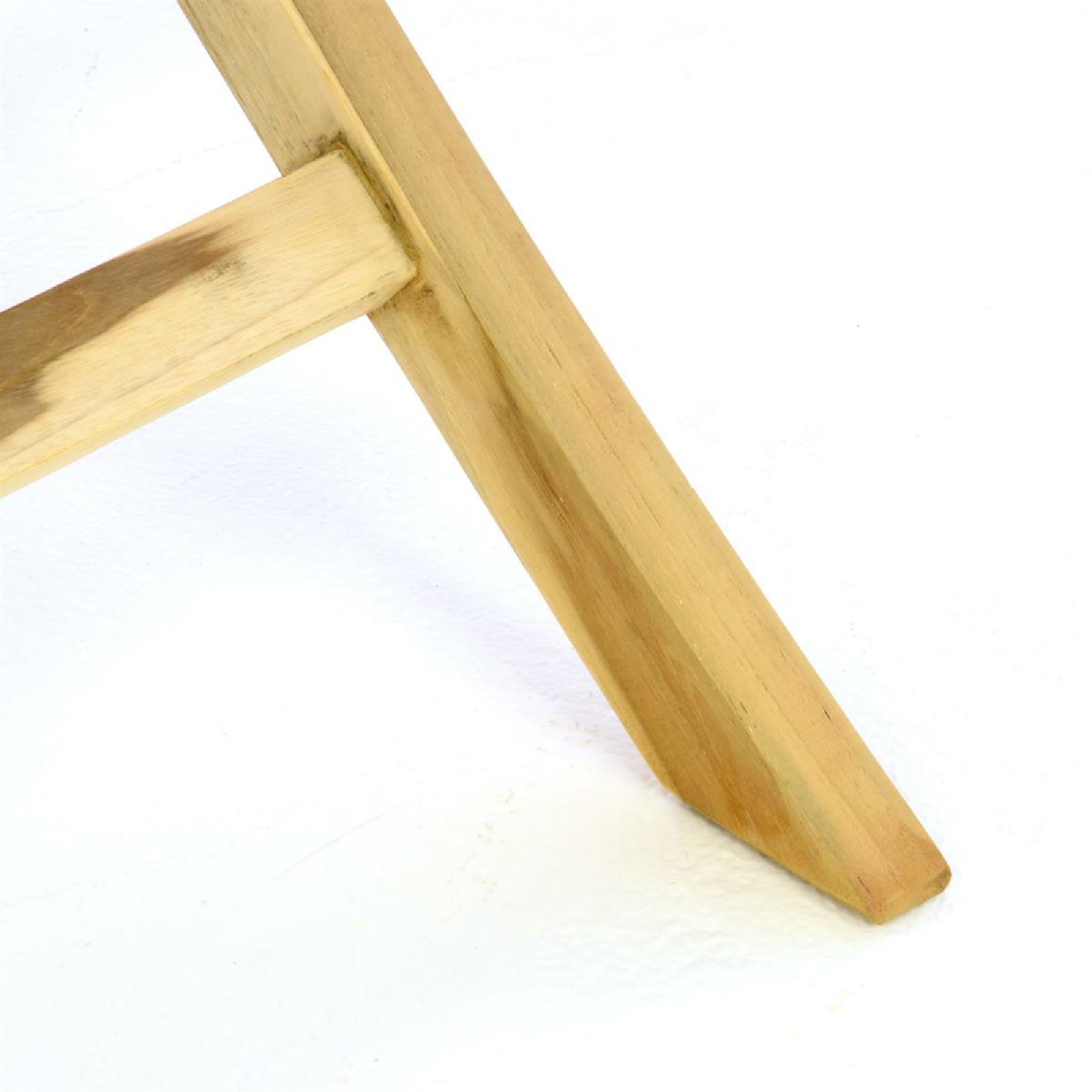 VCM Balkontisch Gartentisch Teakholz Beistelltisch klappbar natur 80 x 80 cm