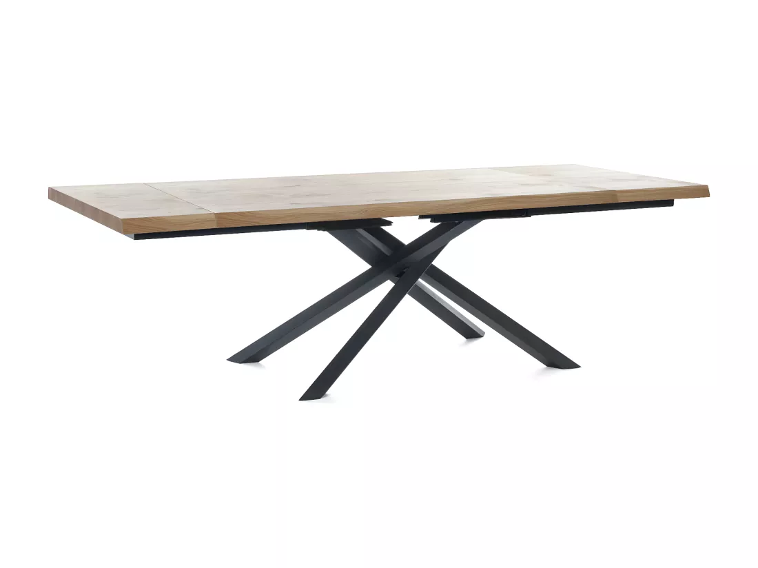 Spike Table Extensible (160/240 x 90 cm) en Chêne Noir