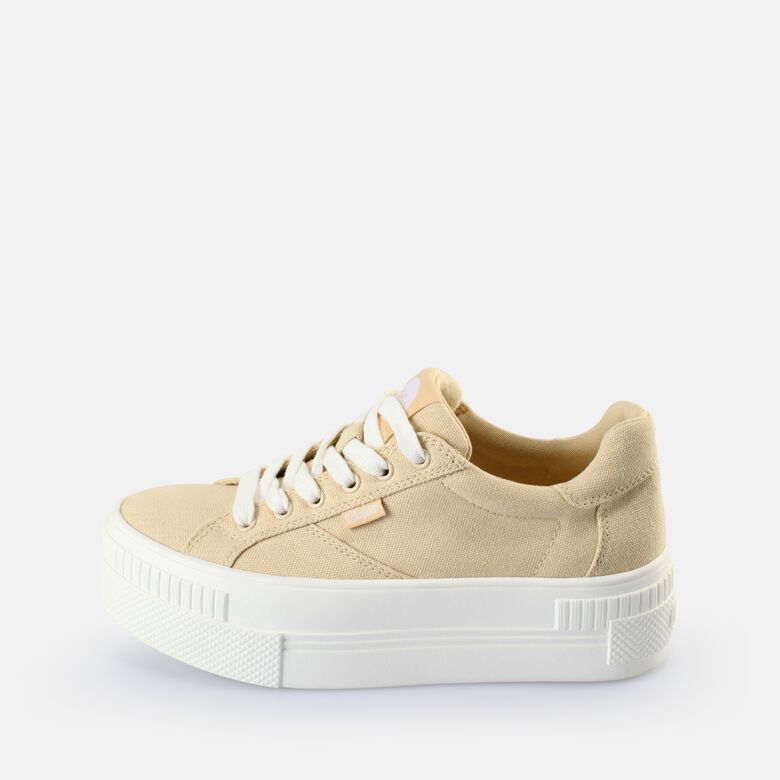 Paired Baskets basses véganes, beige
