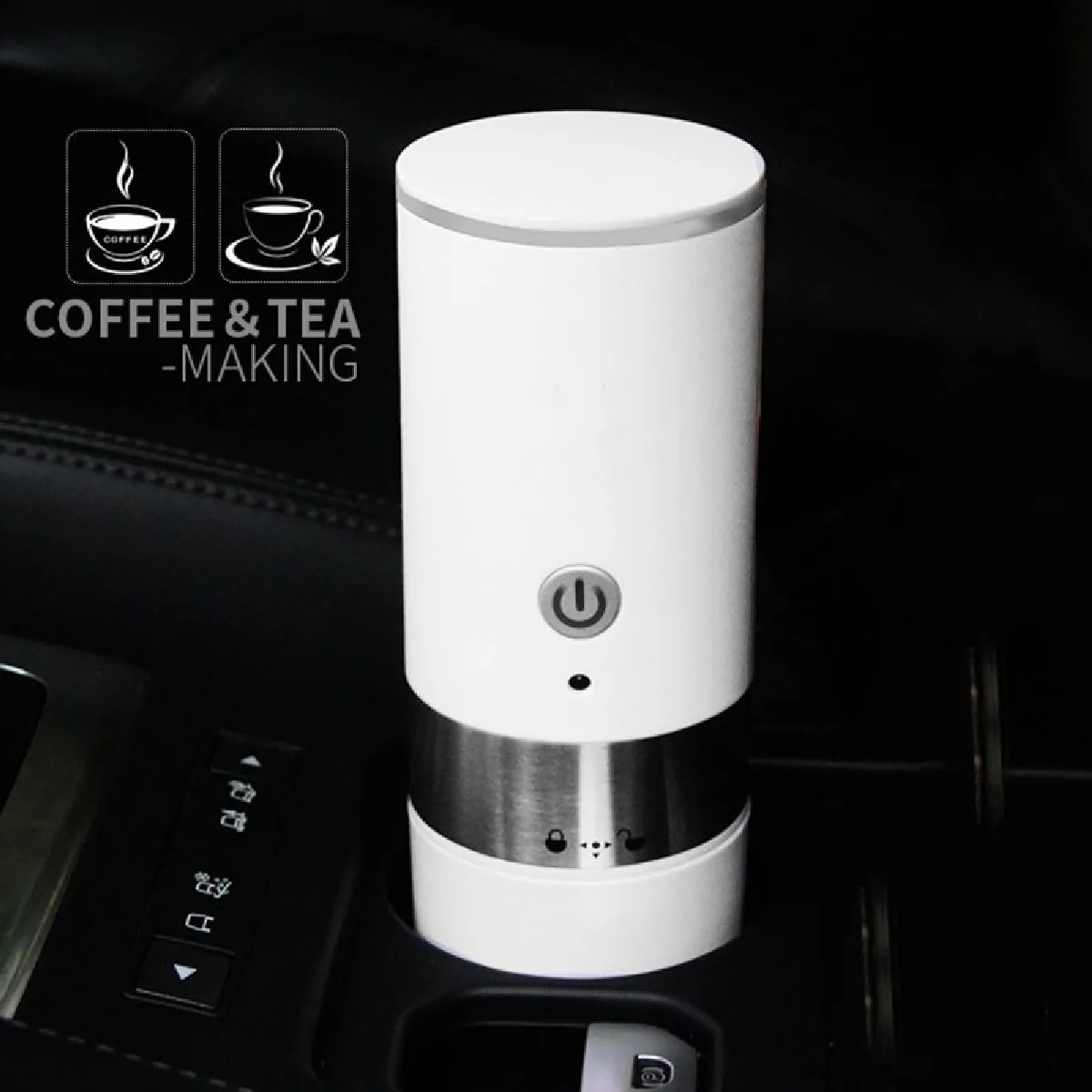 Universal Cafetière portable avec moulin intégré