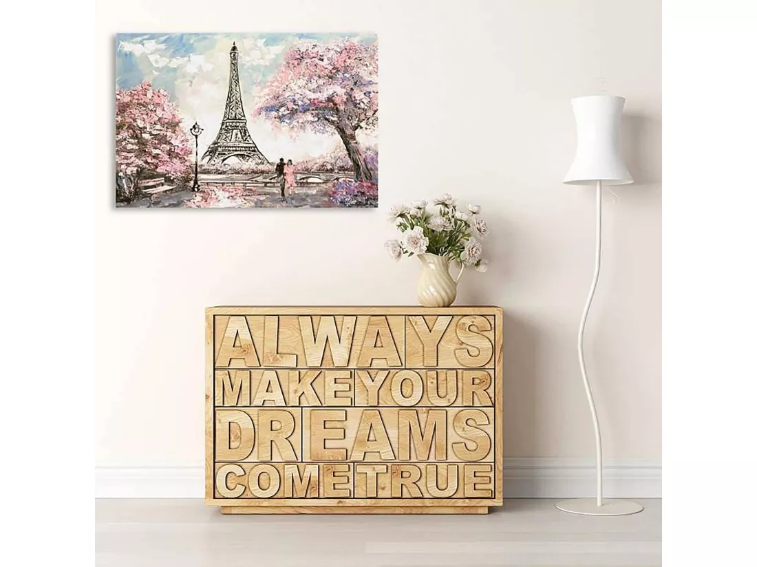 Tableau printemps à paris - 120 x 80 cm