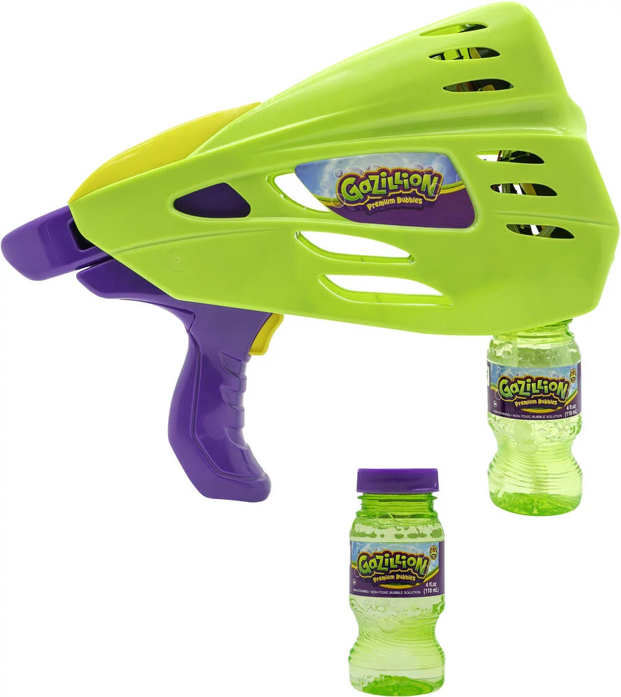 GAZILLION - PISTOLET DOUBLE BUBBLE BLASTER AVEC RECHARGE 237 ML