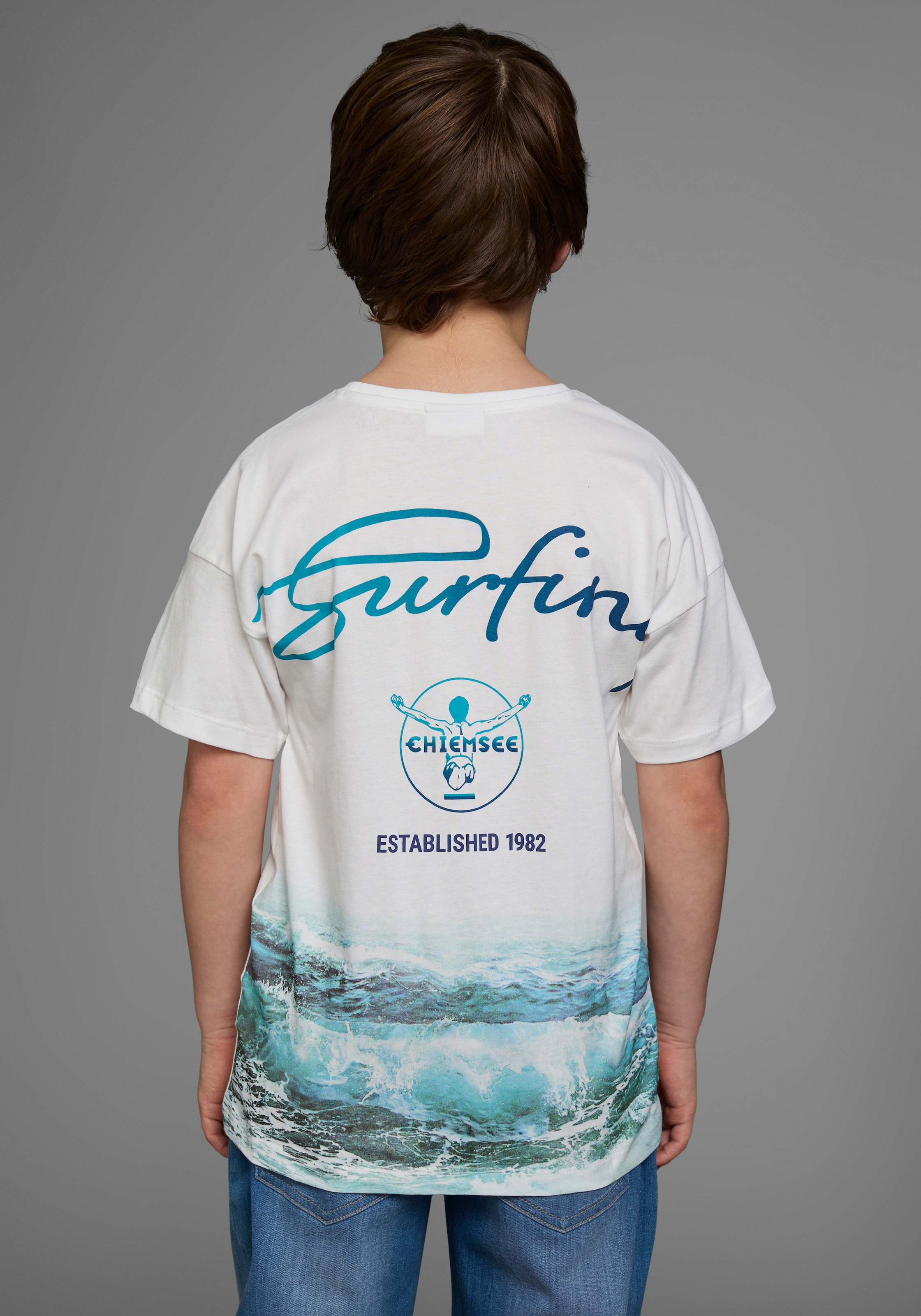Chiemsee T-Shirt »WAVE«, Kurzarm,  Basic-Passform,  bedruckt,  Rundhalsausschnitt