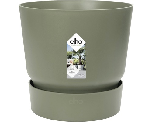 elho greenville plantenpot, kunststof, Ø 25 cm, H 23,3 cm, bladgroen