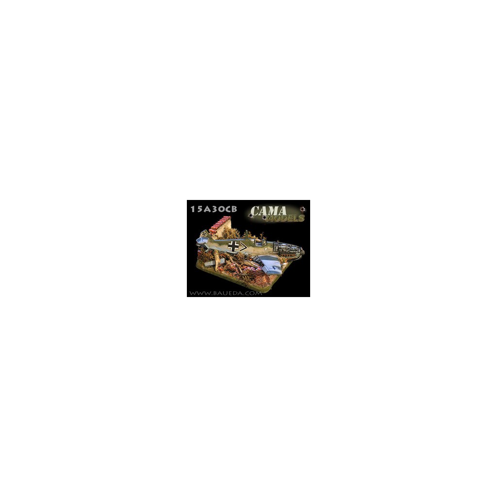 Downed BF109e + small base