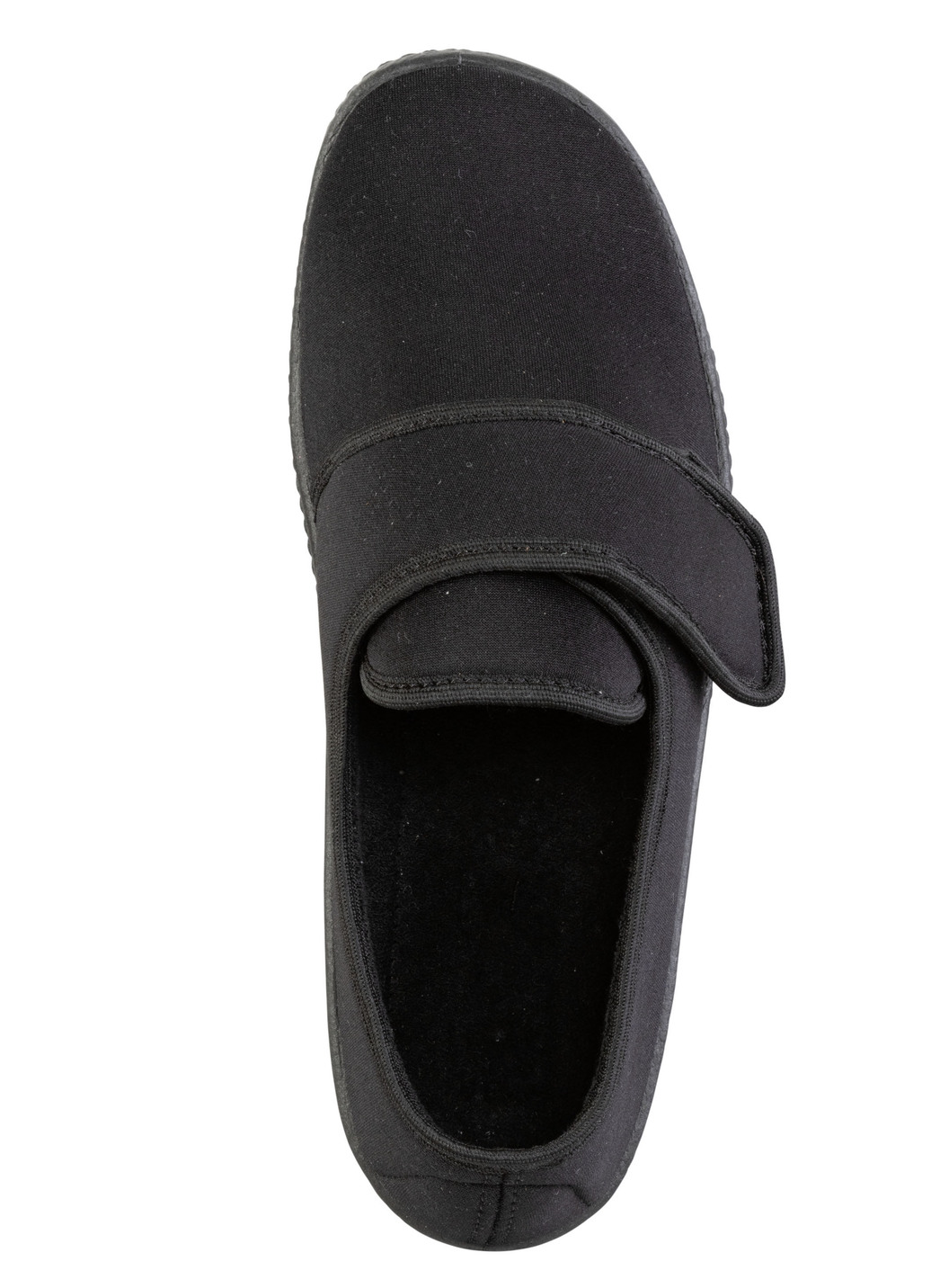 Hausschuh aus weichem, elastischem Textilmaterial